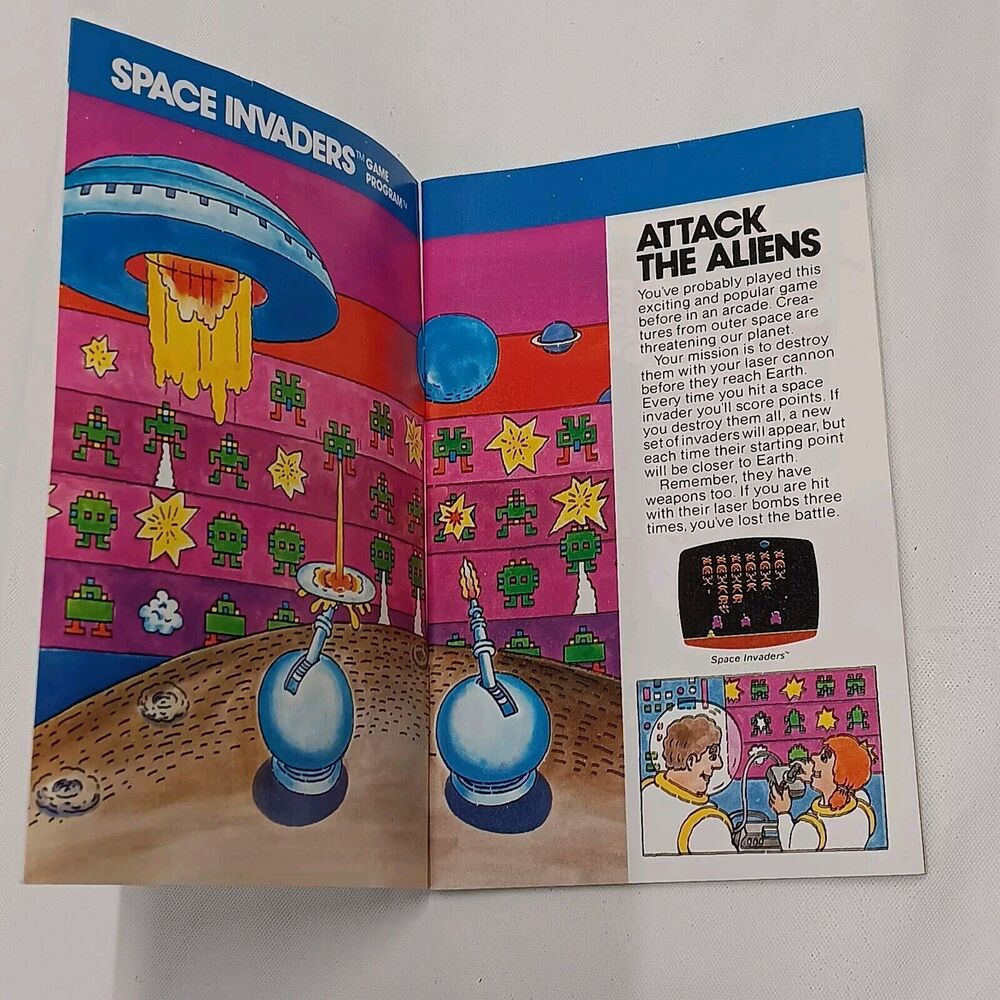 The Atari Video Game Computer System CATALOG C014356 Vintage 1980 Space Invaders - Picture 4 of 4